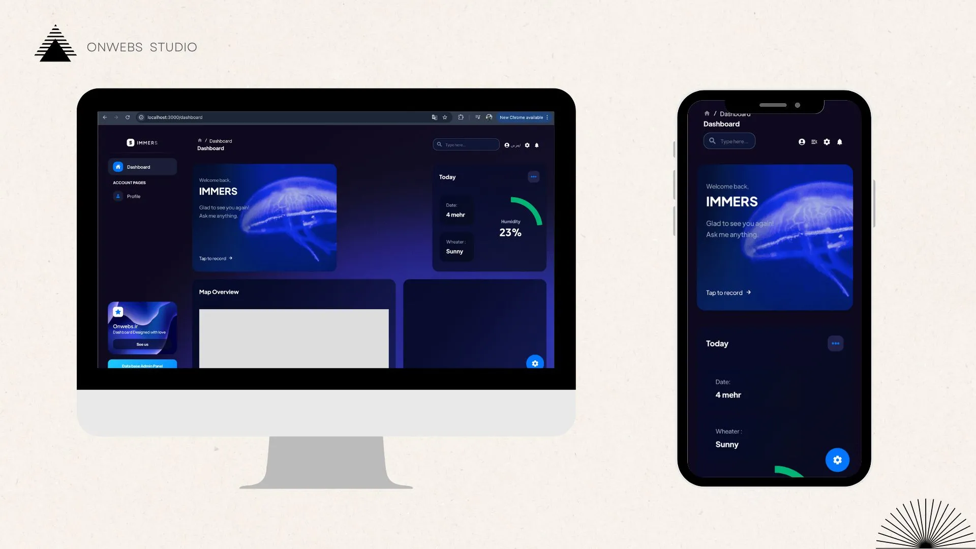 داشبورد کنترل زیر دریایی IMMERS
